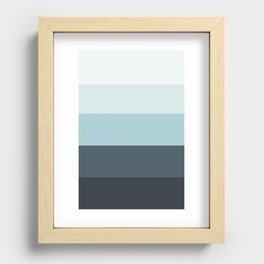 Winter Seafoam Landscapes Recessed Framed Print