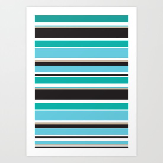 Vivid Stripes Art Print