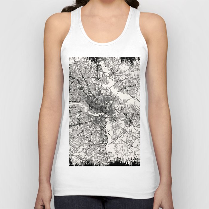 Vintage Richmond, USA City Map Tank Top