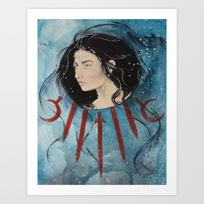 Queen of Swords Art Print