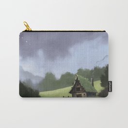 Lone Shack Carry-All Pouch | Artwork, Nordicland, Lonelyness, Shack, Silence, Cloudscape, Digitalart, Peacefulplace, Illustration, Paint 
