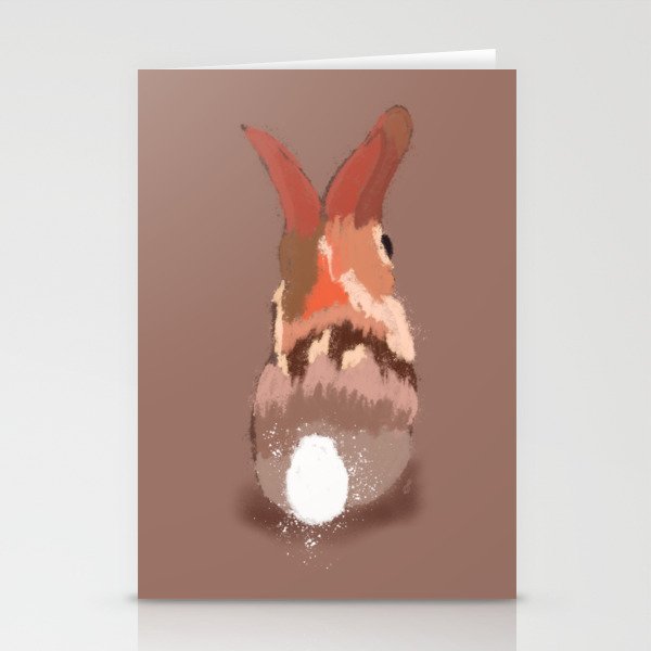 Bunny Butt - Fiery Chocolate Stationery Cards