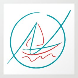 Nautic Ocean Art Print
