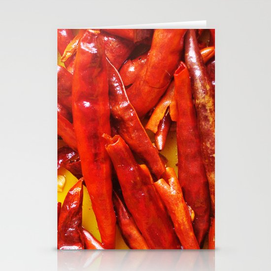 Chili peppers Stationery Cards