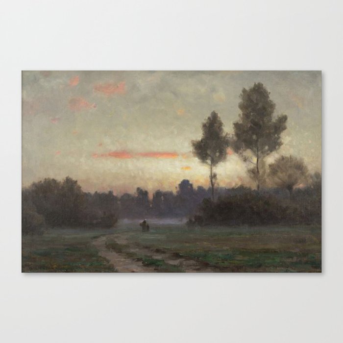  Twilight at Auvers - Dwight William Tryon Canvas Print