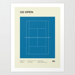 US Open Tennis Tournament Print Art Print