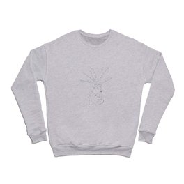 Staycation #lineart #drawing #minimal Crewneck Sweatshirt