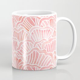 Pink Oyster Mushroom Gills | Watercolor Pattern Mug