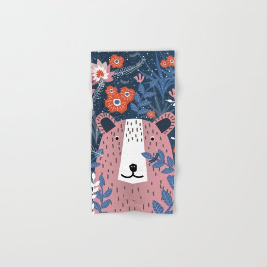 Bear Garden Hand & Bath Towel