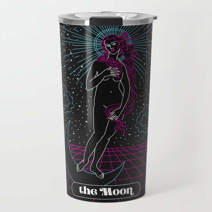 The Moon Neon Style Travel Mug