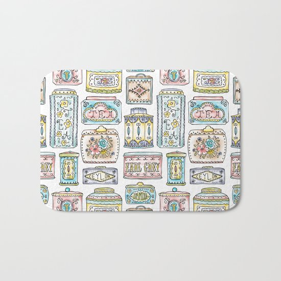 Tea Tins Bath Mat