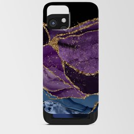Peacock Agate Texture 07 iPhone Card Case