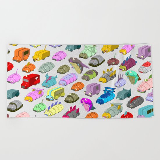 Bug Race Beach Towel