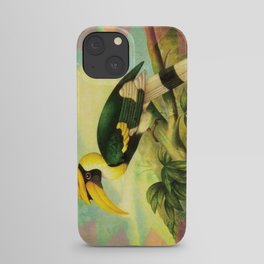 Victorian Bird Label 4 iPhone Case