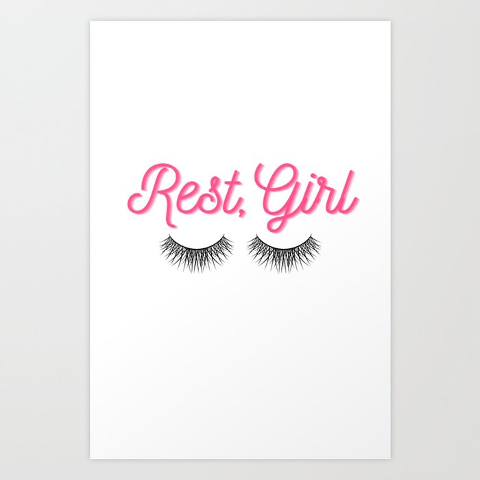 Rest, Girl Art Print