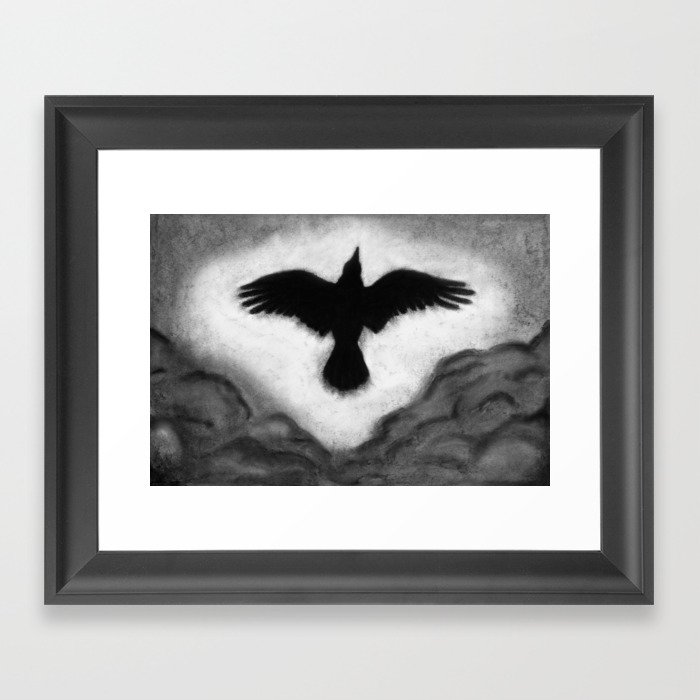 Flight of the Crow Framed Art Print