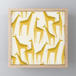 Giraffes on the Savanna Framed Mini Art Print