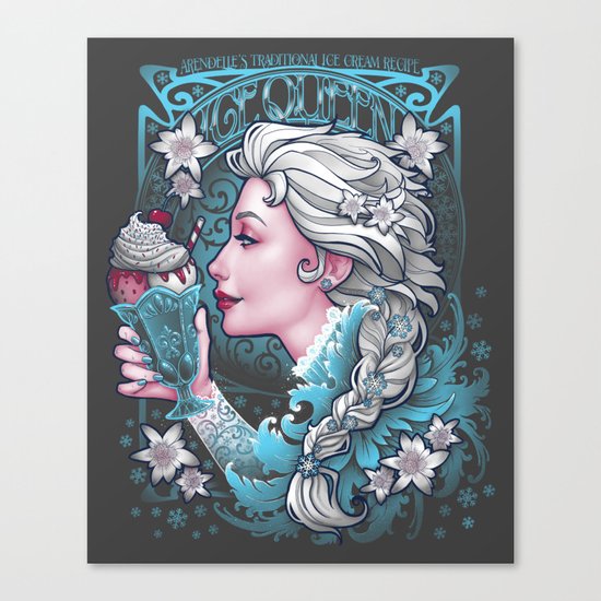 Ice Cream Queen Canvas Print
