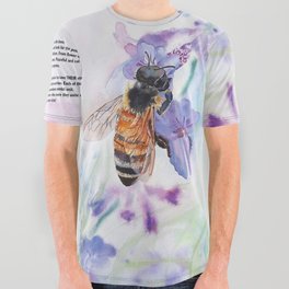 Bee Ukraine Strong All Over Graphic Tee