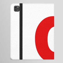 letter D (Red & White) iPad Folio Case