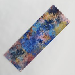 Planet Earth Abstract Expressionism Pastel Sprayed Art Yoga Mat