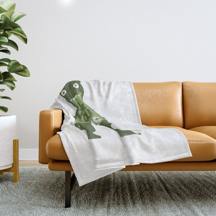 Amourosaurus Throw Blanket