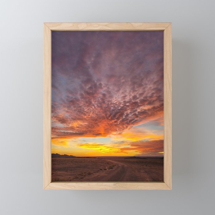 Blazing New Mexico Sunrise Framed Mini Art Print