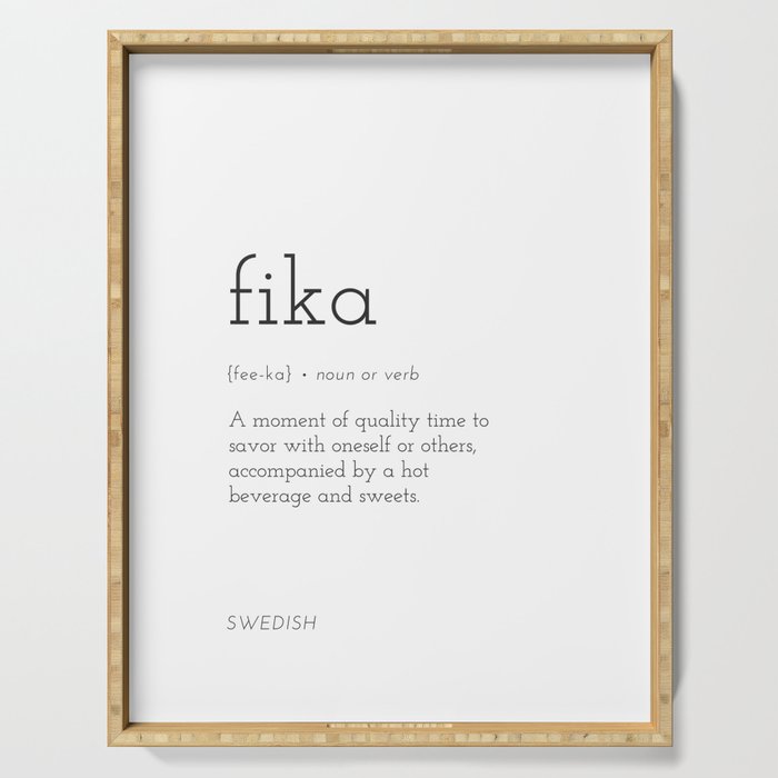 Fika Definition  Serving Tray