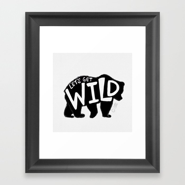 Get Wild Framed Art Print