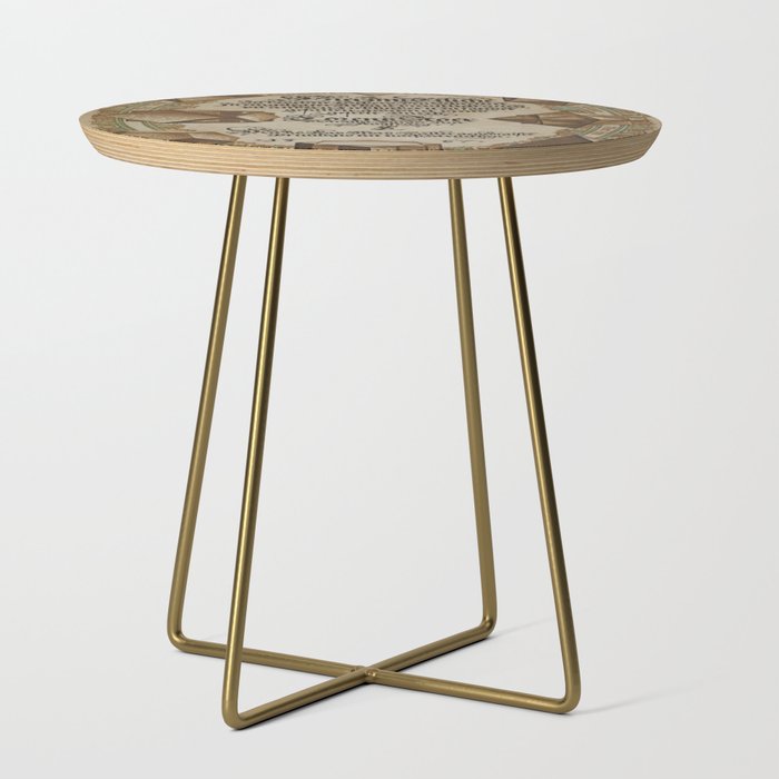 Geometria et Perspectiva  Fine Art print , Lorenz Stoer ,Geometric Landscape Architecture Side Table