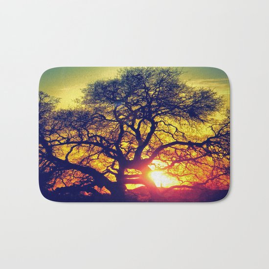 Through the trees Bath Mat