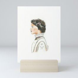 “A Study in Valentino Couture” Watercolor Painting Mini Art Print