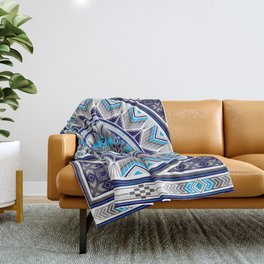 Sacred Places Blue Throw Blanket