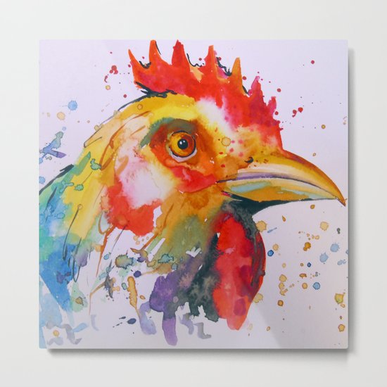 Rooster Metal Print