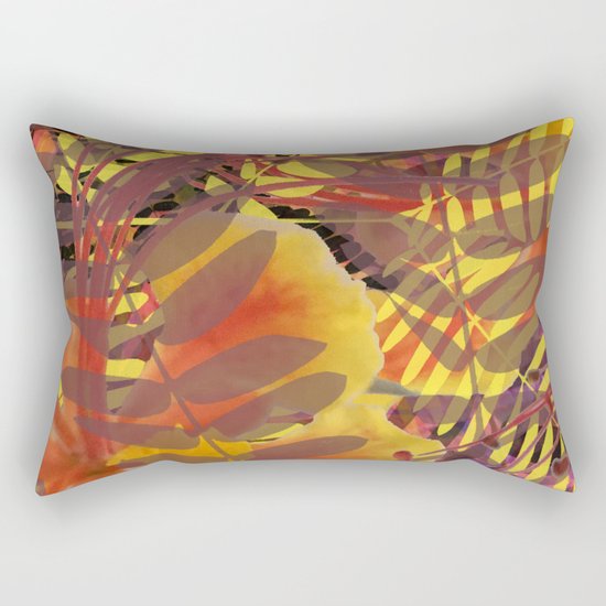 Autumn Tropical Vibe Rectangular Pillow
