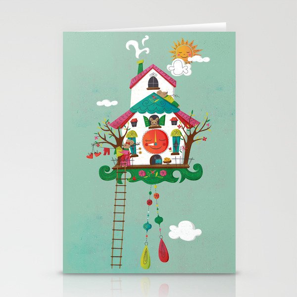 Cuckoo Mouse House Stationery Cards