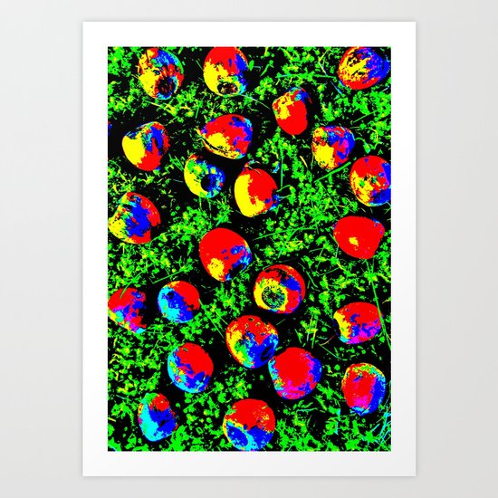 Colorful Nuts Art Print