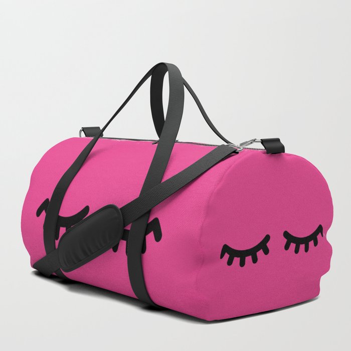 Hot pink sales duffle bag