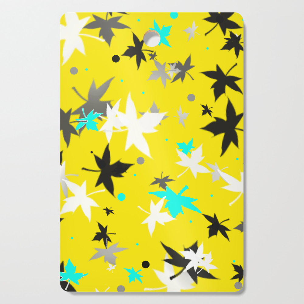 Forever Autumn Leaves Ochre 3 Cutting Board by oakendoriginals