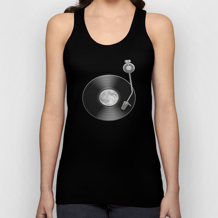 Moon Full Moon Record Space Tank Top