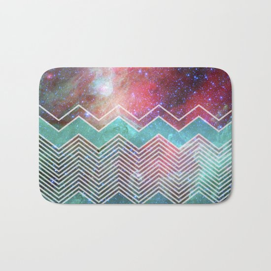 Chevron Galaxy Bath Mat