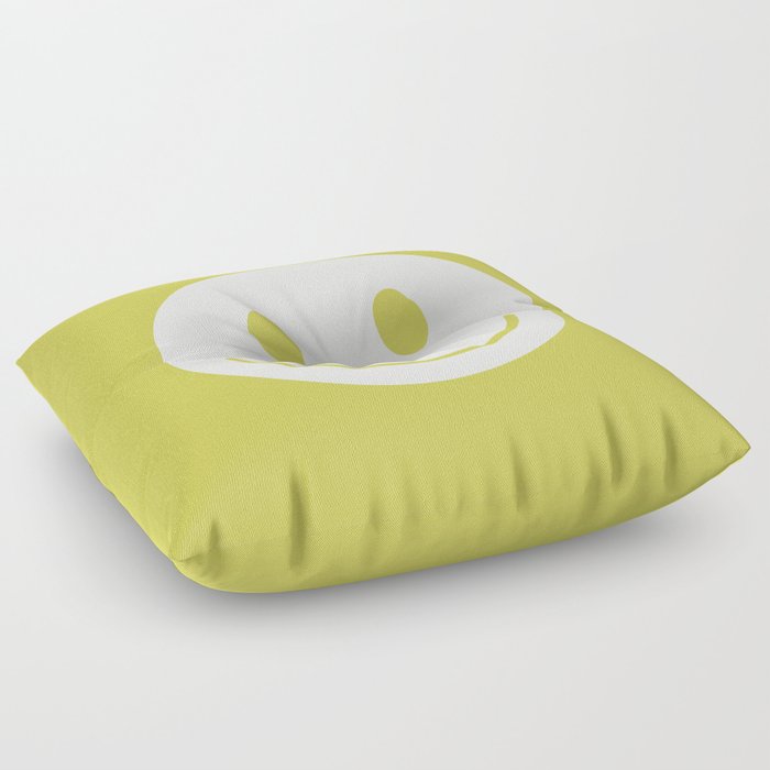 Happy Thoughts Lime Floor Pillow