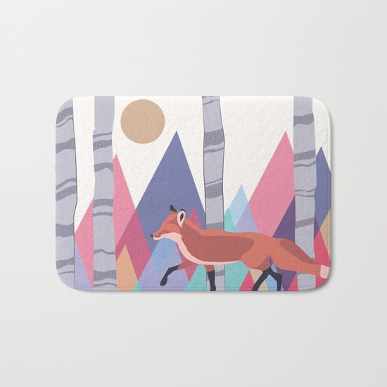 Fox stroll Bath Mat