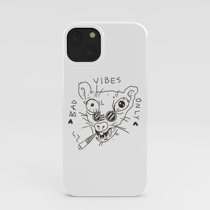 Bad Vibes Only Rat iPhone Case