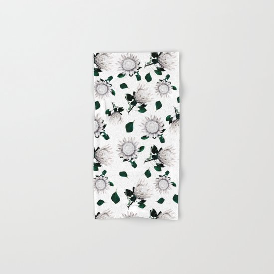 Protea Floral Pattern Hand & Bath Towel
