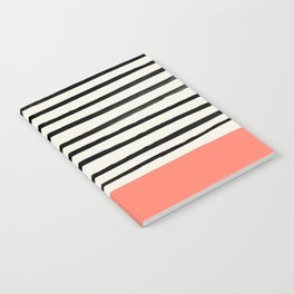Coral x Stripes Notebook