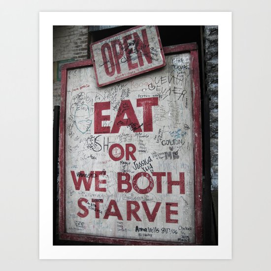 Eat Art Print