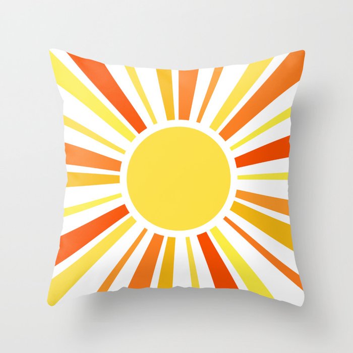 Let the sunshine in Throw Pillow