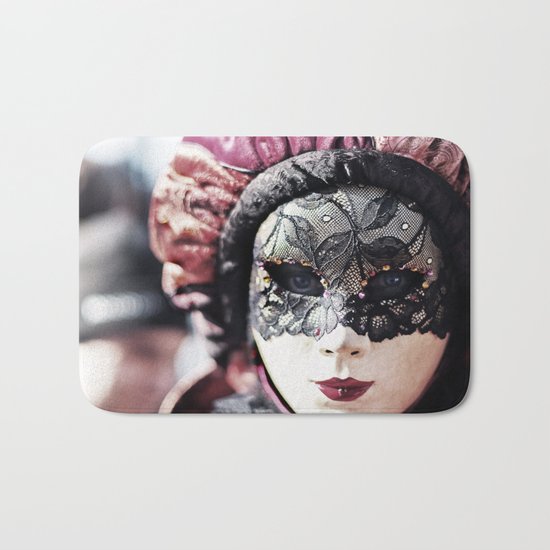 Italy Venice Mask 4 woman Bath Mat