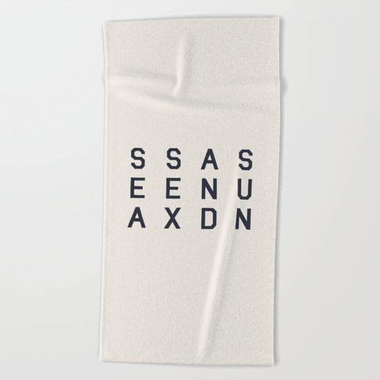 Sea Sex And Sun Beach Towel